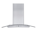 ZLINE 36" Convertible Vent Wall Mount Range Hood in Stainless Steel & Glass (KZ-36)