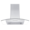 ZLINE 30" Convertible Vent Wall Mount Range Hood in Stainless Steel & Glass (KZ-30)