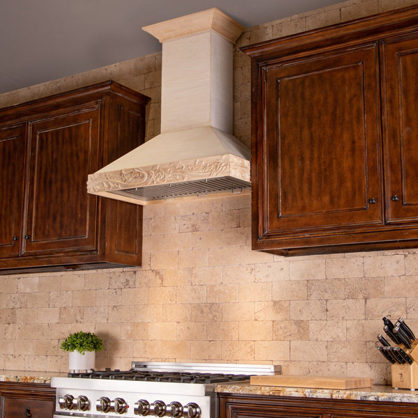 ZLINE 30 in. Ducted Unfinished Wooden Wall Mount Range Hood (KBUFC-30)