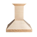 ZLINE 36 in. Ducted Unfinished Wooden Wall Mount Range Hood