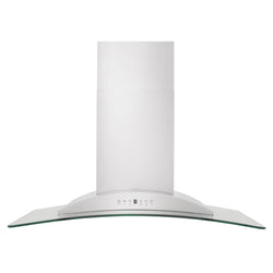 ZLINE 30" Convertible Vent Convertible Vent Wall Mount Range Hood in Stainless Steel & Glass (KN-30)