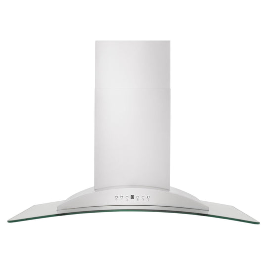 ZLINE 30" Convertible Vent Convertible Vent Wall Mount Range Hood in Stainless Steel & Glass (KN-30)