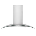 ZLINE 48" Convertible Vent Convertible Vent Wall Mount Range Hood in Stainless Steel & Glass (KN4-48)