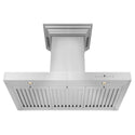 24" ZLINE CrownSound™Ducted Vent Wall Mount Range Hood in Stainless Steel with Built-in Bluetooth Speakers (KECRN-BT-24)