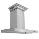 24" ZLINE CrownSound™Ducted Vent Wall Mount Range Hood in Stainless Steel with Built-in Bluetooth Speakers (KECRN-BT-24)