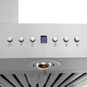 24" ZLINE CrownSound™Ducted Vent Wall Mount Range Hood in Stainless Steel with Built-in Bluetooth Speakers (KECRN-BT-24)