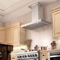 24" ZLINE CrownSound™Ducted Vent Wall Mount Range Hood in Stainless Steel with Built-in Bluetooth Speakers (KECRN-BT-24)