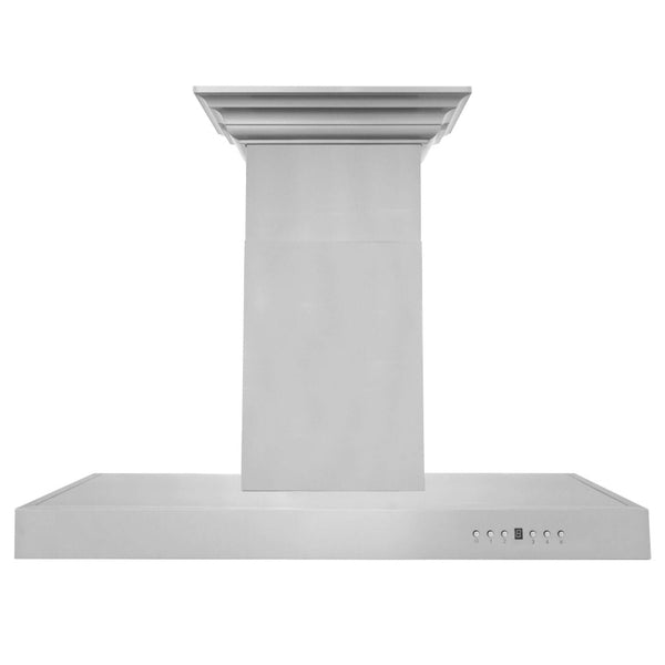 24" ZLINE CrownSound™Ducted Vent Wall Mount Range Hood in Stainless Steel with Built-in Bluetooth Speakers (KECRN-BT-24)