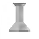 ZLINE 36" Professional Convertible Vent Wall Mount Range Hood in Stainless Steel with Crown Molding (597CRN-36)