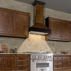 ZLINE 36" Ducted Wooden Wall Mount Range Hood in Antigua and Hamilton (329AH-36)