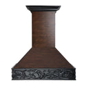 ZLINE 36 in. Wooden Wall Mount Range Hood in Antigua and Walnut - Includes Remote Motor (373AW-RD-36)