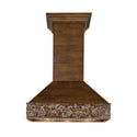 ZLINE 36" Ducted Wooden Wall Mount Range Hood in Walnut (373RR-36)