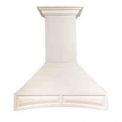 ZLINE 30 in. Ducted Wooden Wall Mount Range Hood with Single Remote Blower in Cottage White (321TT-RS-30-400)