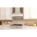 ZLINE 30 in. Ducted Wooden Wall Mount Range Hood with Dual Remote Blower in Cottage White (321TT-RD-30)