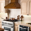 ZLINE 30" Wooden Convertible Vent Wall Mount Range Hood in Rustic Light Finish - Includes Motor (KPLL-30)