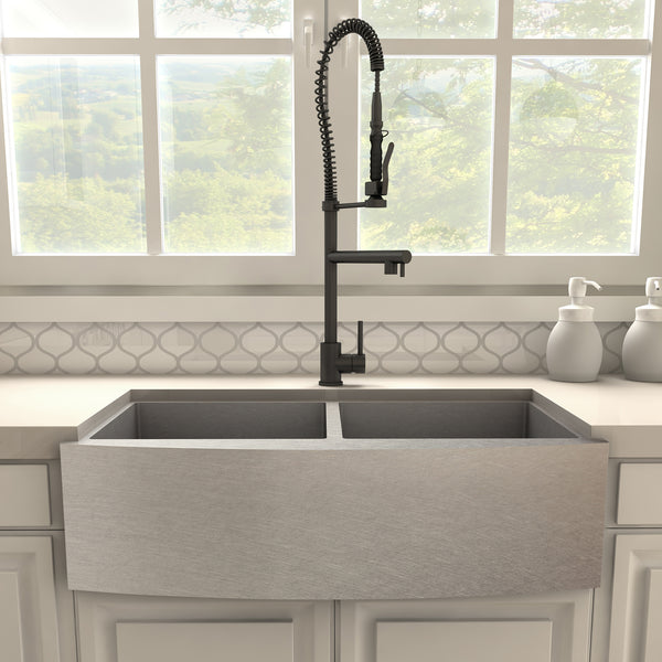 ZLINE Van Gogh Kitchen Faucet in Matte Black (VNG-KF-MB)