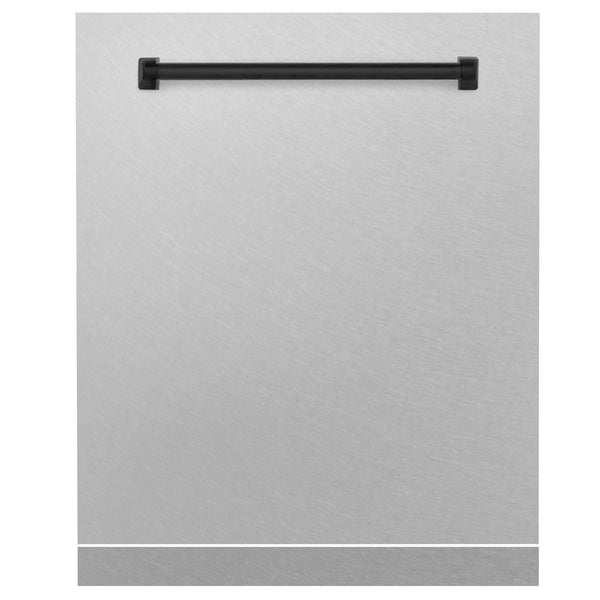 ZLINE 24" Autograph Edition Monument Dishwasher Panel in DuraSnow® Stainless Steel (DPMTZ-SN-24)