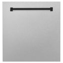 ZLINE 24" Autograph Edition Monument Dishwasher Panel in DuraSnow® Stainless Steel (DPMTZ-SN-24)