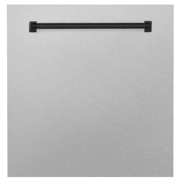 ZLINE 24" Autograph Edition Monument Dishwasher Panel in DuraSnow® Stainless Steel (DPMTZ-SN-24)