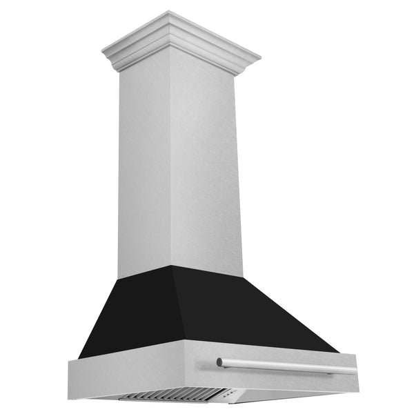 ZLINE 30 in. DuraSnow Stainless Steel Range Hood with Color Shell Options (8654SNX-30)