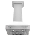 ZLINE 30 in. DuraSnow Stainless Steel Range Hood with Color Shell Options (8654SNX-30)