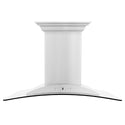 ZLINE Island Mount Range Hood in Stainless Steel with Built-in ZLINE CrownSound Bluetooth Speakers (GL9iCRN-BT)