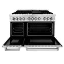 ZLINE 48 in. 6.0 cu. ft. Electric Oven and Gas Cooktop Dual Fuel Range with Griddle in Stainless Steel (RA-GR-48)