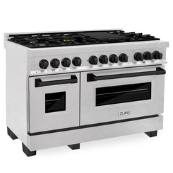 ZLINE Autograph Edition 48 in. 6.0 cu. ft. Legacy Dual Fuel Range with 7 Burner Gas Cooktop and 2 Electric Ovens