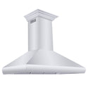 ZLINE Professional Convertible Vent Wall Mount Range Hood in Stainless Steel with Crown Molding (587CRN)