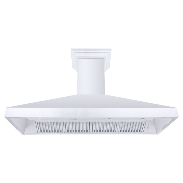 ZLINE Professional Convertible Vent Wall Mount Range Hood in Stainless Steel with Crown Molding (587CRN)