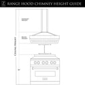 ZLINE Designer Series Wall Mount Range Hood in DuraSnow Stainless Steel with Mirror Accents (655MR)