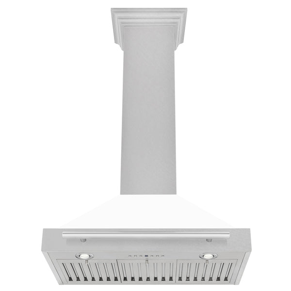 ZLINE 36 in. Stainless Steel Range Hood with Stainless Steel Handle and Color Options (KB4STX-36)