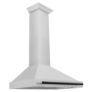 Buy matte-black-accents ZLINE 36 in. Autograph Edition DuraSnow Stainless Steel Range Hood with DuraSnow Stainless Steel Shell and Accents (KB4SNZ-36)