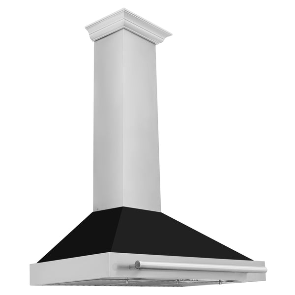 ZLINE 48 in. Stainless Steel Range Hood with Stainless Steel Handle and Colored Shell Options (KB4STX-48)