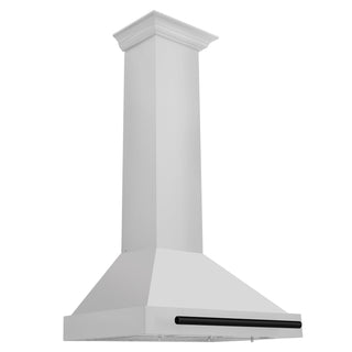 Buy matte-black-accents ZLINE 30 in. Autograph Edition Stainless Steel Range Hood with Stainless Steel Shell and Accents (KB4STZ-30)