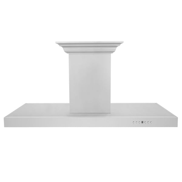 The Range Hood Store, ZLINE Island Mount Range Hood in Stainless Steel with Built-in CrownSound Bluetooth Speakers (KE2iCRN-BT), KE2iCRN-BT-30,