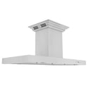 The Range Hood Store, ZLINE Island Mount Range Hood in Stainless Steel with Built-in CrownSound Bluetooth Speakers (KE2iCRN-BT), KE2iCRN-BT-30,