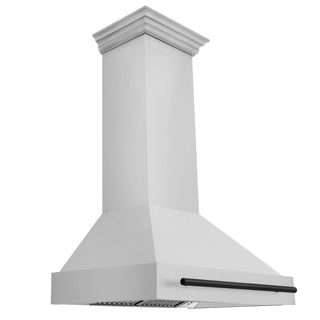 Buy matte-black 36 in. ZLINE Autograph Edition Stainless Steel Range Hood with Stainless Steel Shell and Handle (8654STZ-36)