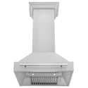 ZLINE 30 in. DuraSnow Stainless Steel Range Hood with Color Shell Options (8654SNX-30)