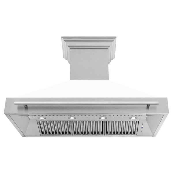 ZLINE 48 in. DuraSnow Stainless Steel Range Hood with Colored Shell Options (8654SNX-48)