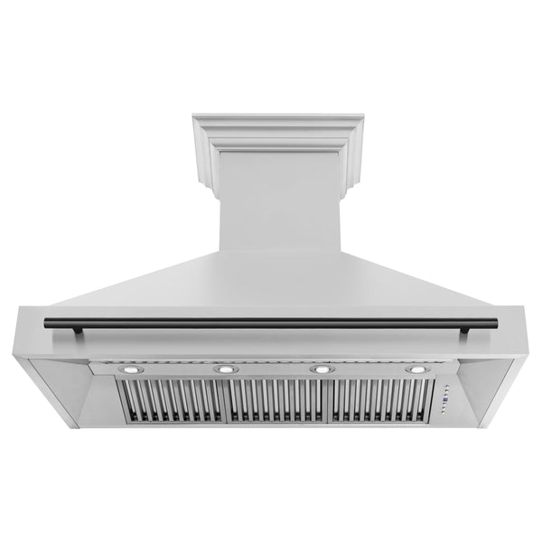 ZLINE 48 in. Autograph Edition Stainless Steel Range Hood with Stainless Steel Shell and Accented Handle (8654STZ-48)