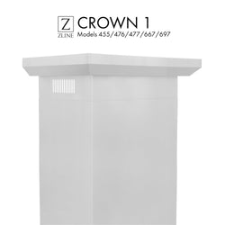 ZLINE Crown Molding Profile 1 for Wall Mount Range Hood (CM1-455/476/477/667/697)