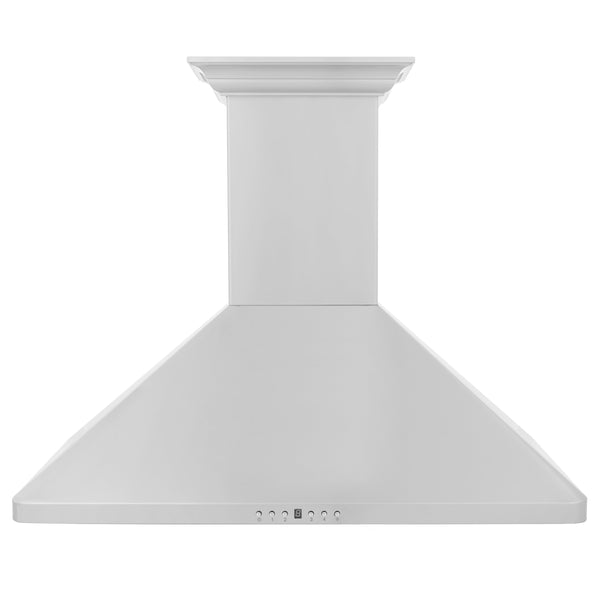 ZLINE Wall Mount Range Hood in Stainless Steel with Built-in ZLINE CrownSound Bluetooth Speakers (KF1CRN-BT)