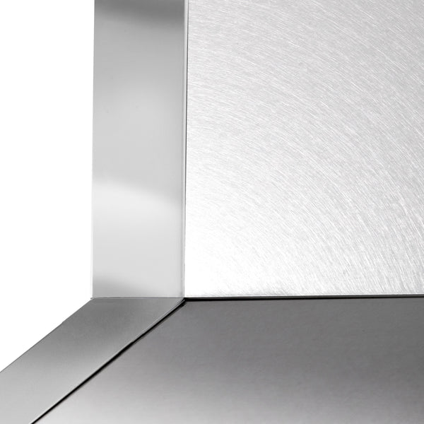 ZLINE Designer Series Wall Mount Range Hood in DuraSnow Stainless Steel with Mirror Accents (655MR)