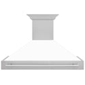 ZLINE 48 in. DuraSnow Stainless Steel Range Hood with Colored Shell Options (8654SNX-48)