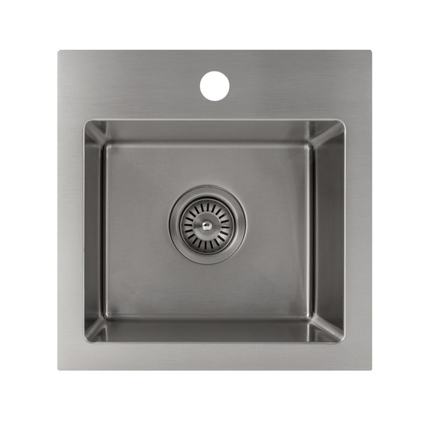 ZLINE 15" Pro Series Topmount Single Bowl Bar Sink (STS) - Rustic Kitchen & Bath - Sinks - ZLINE Kitchen and Bath