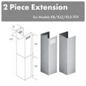 ZLINE 2-36" Chimney Extensions for 10 ft. to 12 ft. Ceilings (2PCEXT-KB/KL2/KL3-304) - Rustic Kitchen & Bath - Range Hood Accessories - ZLINE Kitchen and Bath