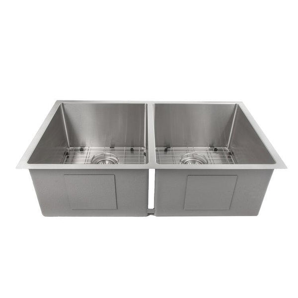 ZLINE 33" Executive Series Undermount Double Bowls Sink (SR50D) - Rustic Kitchen & Bath - Sinks - ZLINE Kitchen and Bath