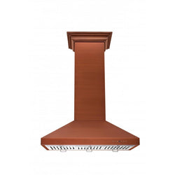 ZLINE Kitchen and Bath, ZLINE 36" Designer Series Copper Island Mount Range Hood (8KL3iC-36), 8KL3iC-36,