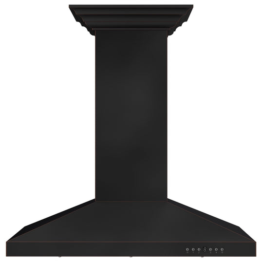 ZLINE 36 in. Designer Series Oil-Rubbed Bronze Convertible Vent Island Mount Range Hood (8KL3iB-36)